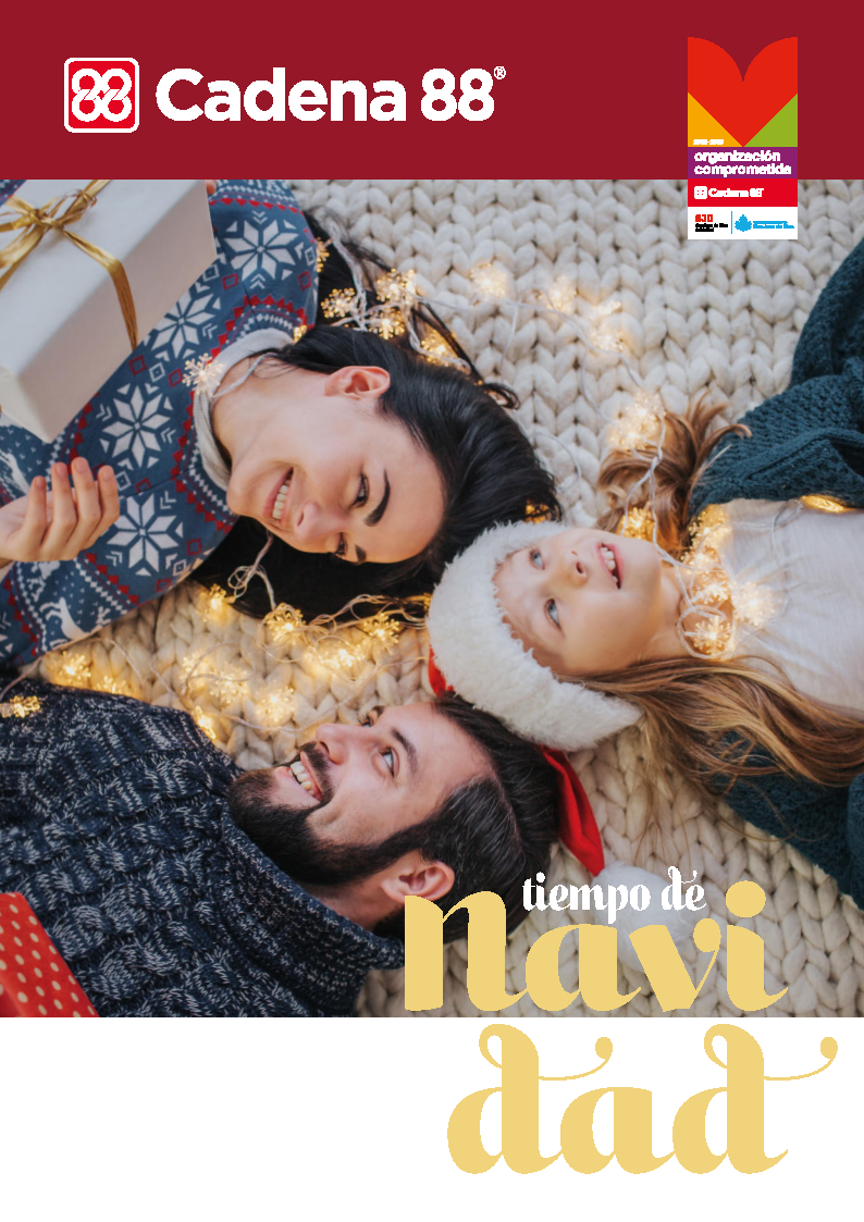 Portada del catálogo de navidad de Cadena88